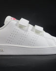 Adidas scarpa sneakers da ragazza Advantage EF0300 bianco-rosa