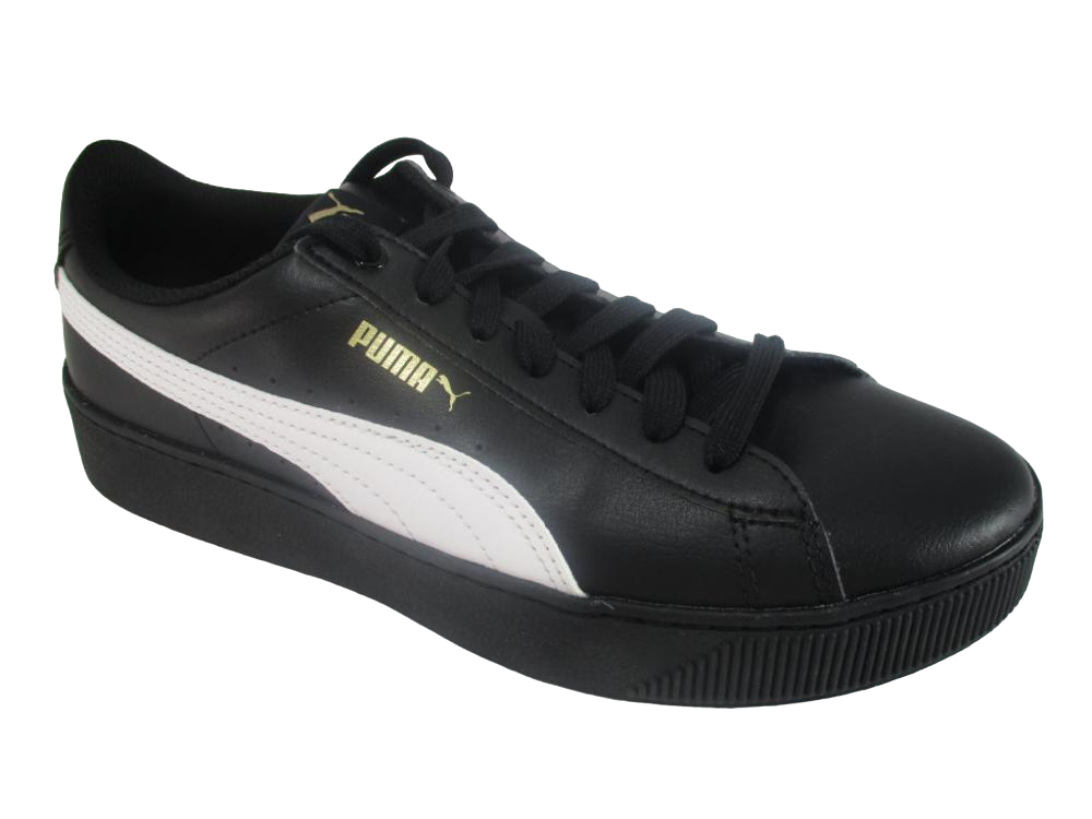 Puma scarpa sneakers da donna con zeppa Vikky Platform Sl 367550 01 nero