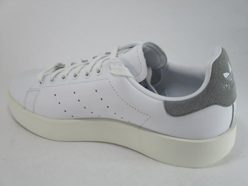 Adidas Originals scarpa sneakers da donna con zeppa Stan Smith Bold W CQ2829 bianco-grigio