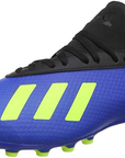 Adidas scarpa da calcio da ragazzo X 18.3 AG J CG7167 blu yellow black