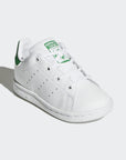 Adidas Originals scarpa sneakers da bambini Stan Smith BB2998 bianco-verde