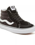 Vans scarpa sneakers alta in tela e camoscio SK8-Mid Reissue VN0A391F6BT nero-bianco