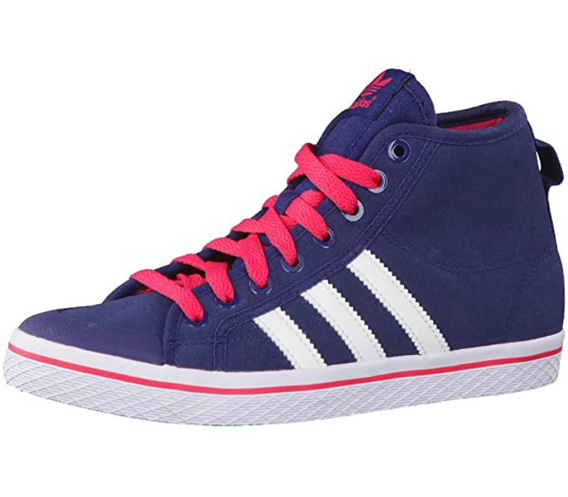 Adidas Originals scarpa sneakers alta alla caviglia da donna Honey Stripes Mid W Q34210 bluviola