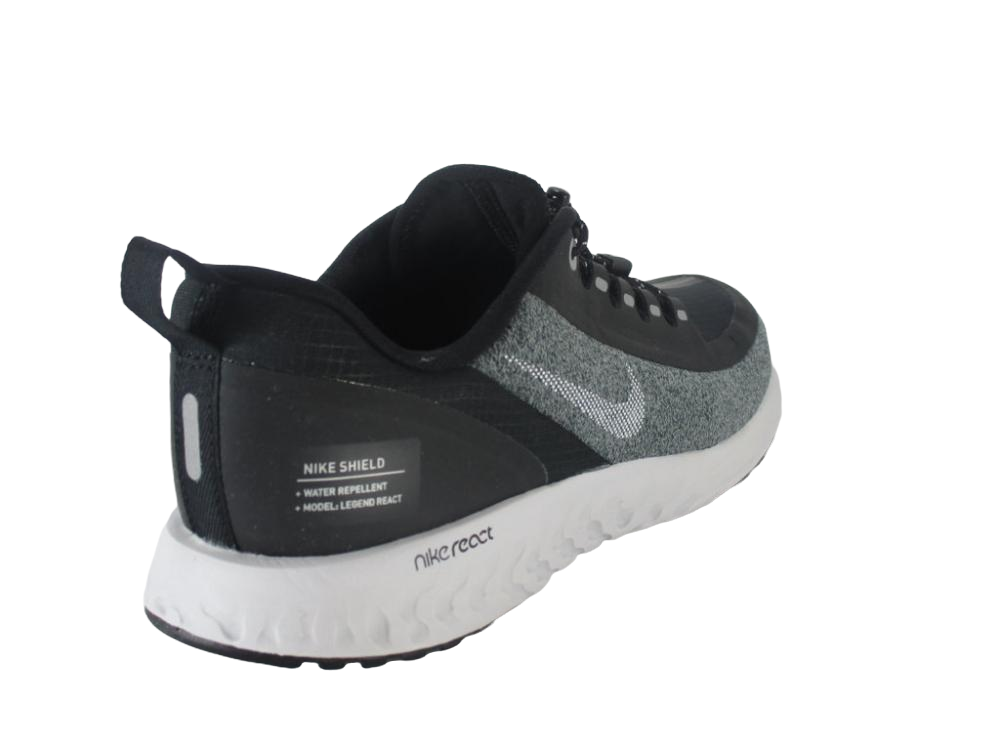 Nike scarpa da corsa da ragazzi Leggend React  Shield AV4048 001 nero grigio