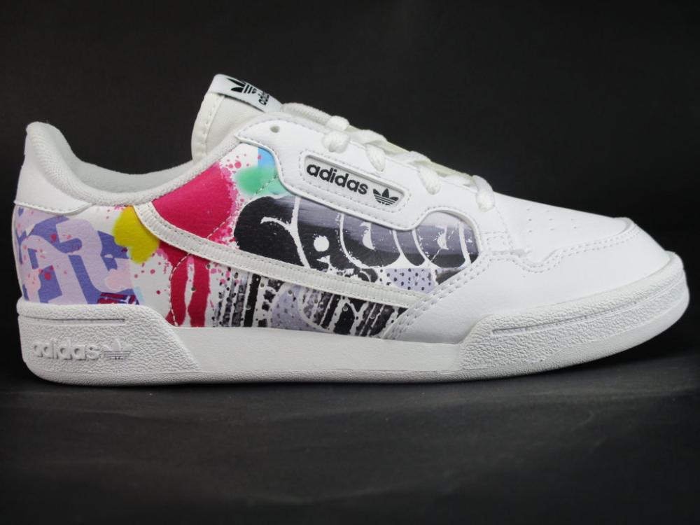 Adidas scarpa sneakers da ragazzo Continental 80 C EE6506 bianco