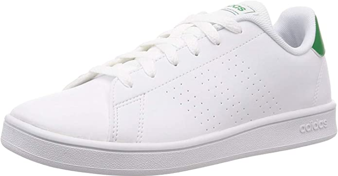 Adidas scarpa sneakers da bambino Advantage EF0213 bianco verde