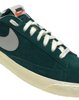 Nike scarpa sneakers da uomo Blazer Low Premium Suede Vintage 538402 301 thè verde