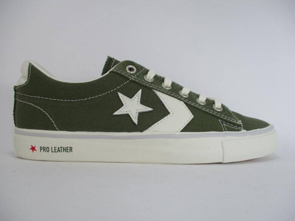 Converse scarpa sneakers da uomo Pro leather vulc 164037C verde