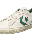 Converse scarpa sneakers da adulto Pro Leather Vulc Distressed 158995C bianco-verde