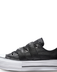 Converse scarpa sneakers da donna con zeppa CTAS Lift Buckle 562835C black
