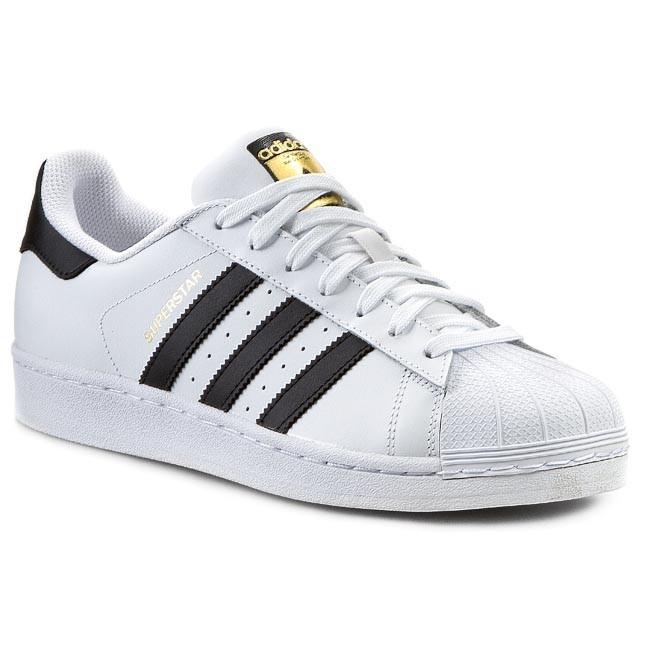 Adidas Originals scarpa sneakers da uomo Superstar C77124 bianco