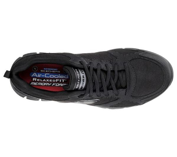 Skechers scarpa da uomo antinfortunistica Telfin Sanphet 77152EC/BLK black