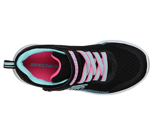 Skechers scarpa da ginnastica da bambina Microspec 302016 BKAQ nero turchese