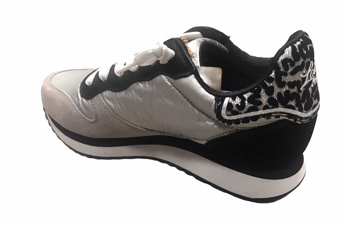 Lotto Leggenda sneakers da donna Wedge Metal NY 215092 5A5 silver metal 2-all black