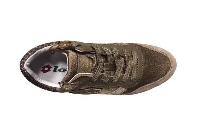 Lotto Leggenda scarpa sneakers da donna Wedge Silk 215084 814 marrone fossile