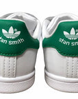 Adidas Original scarpa da bambino con strappo Stan Smith CF I BZ0520 bianco-verde