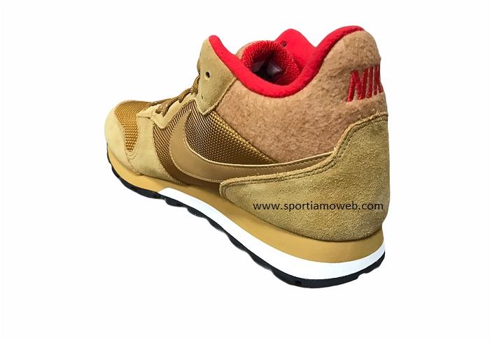 Nike scarpa sneakers da uomo alta MD Runner 2 Mid 807406 770 grano