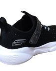 Skechers scarpa da ginnastica da ragazza Meridian Best Intent 81952L BKW nero bianco