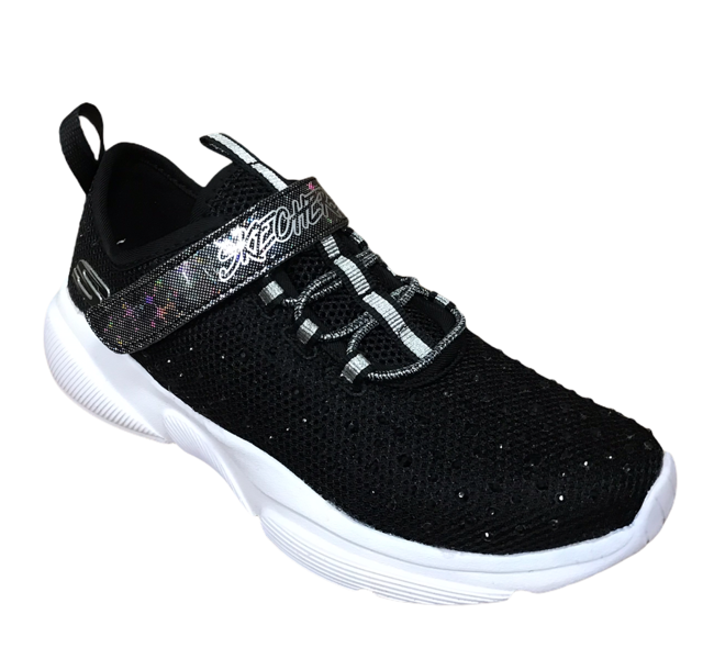 Skechers scarpa da ginnastica da ragazza Meridian Best Intent 81952L BKW nero bianco