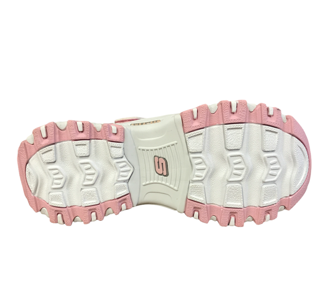 Skechers per il tempo libero da bambina e ragazza D&#39;Lites Lil Lace Gal 664086L LTPK rosa