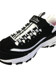 Skechers sneakers da bambina e ragazza D'Lites Crowd Appeal 80588L BKW nero bianco