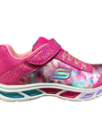 Skechers sneakers da bambina S Lights Litebeams Dance N Glow 10921L NPMT rosa shock