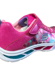 Skechers sneakers da bambina S Lights Litebeams Dance N Glow 10921L NPMT rosa shock