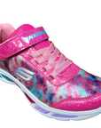 Skechers sneakers da bambina S Lights Litebeams Dance N Glow 10921L NPMT rosa shock