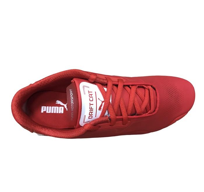 Puma scarpa sneakers da uomo Ferrari Drift Cat 8 306818 02 rosso bianco