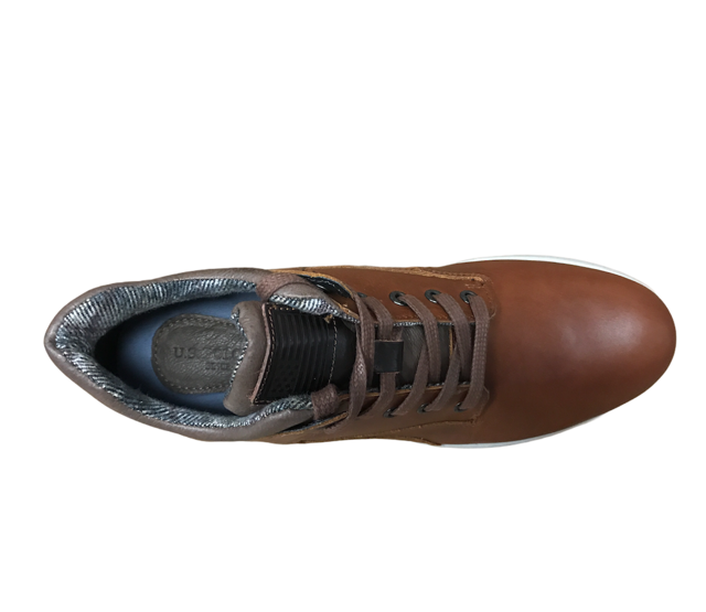 US Polo Assn. scarpa casual da uomo in pelle Winter YETZI4072W8/L1 marrone