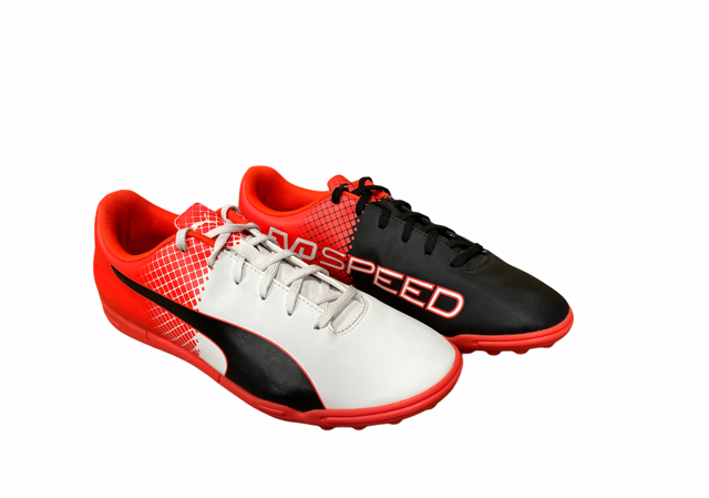 Puma scarpa da calcetto da uomo evoSpeed 5.5 TT 103591 03 black white red