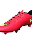 Nike scarpa da calcio da uomo Mercurial Vortex II FG 651647 690 cremisi giallo