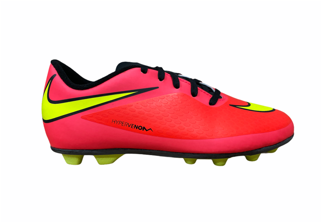 Nike scarpa da calcio da ragazzo Hypervenom Phade FG-R 599073 690 cremisi giallo