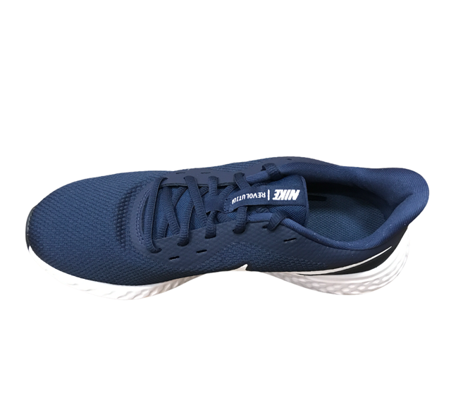 Nike scarpa da corsa da uomo Revolution 5 BQ3204 400 blu-bianco