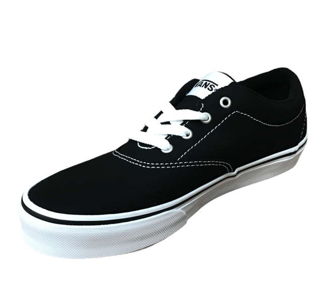 Vans scarpa sneakers da ragazzo MY Ward Platform in Canvas VN0A4UUV1871 black-white