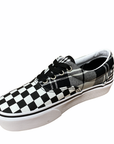 Vans scarpa sneakers da donna con zeppa Era Platform con fantasia quadri VN0A3WLUVYD1 bianco nero