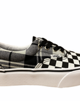 Vans scarpa sneakers da donna con zeppa Era Platform con fantasia quadri VN0A3WLUVYD1 bianco nero