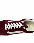 Vans scarpa sneakers da adulti con zeppa Old Skool Platform VN0A3B3U5U71 bordò bianco