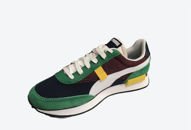 Puma scarpa sneakers da uomo Future Rider Play On 371149 34 verde-bianco