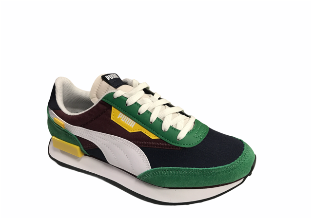 Puma scarpa sneakers da uomo Future Rider Play On 371149 34 verde-bianco