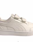 Puma sneakers da bambina Shuffle V Ps 375689 04 white pink