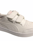 Puma sneakers da bambina Shuffle V Ps 375689 04 white pink