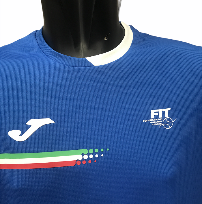 Joma T-shirt Federazione Tennis Italy FIT101809702 blue