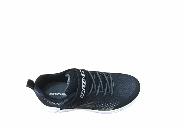 Skechers scarpa da corsa da bambino Go Run 650 Norvo 405035L/BKSL nero argento