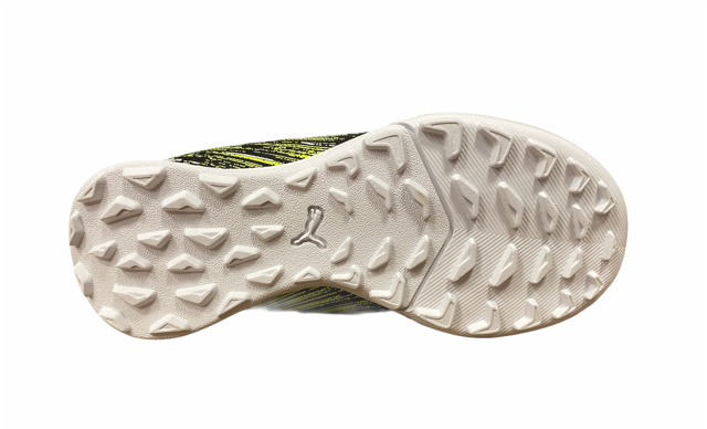 Puma scarpa da calcetto da bambino con elastico e strappo Ultra 4.2 TT V Jr 106369 02 nero-giallo-bianco