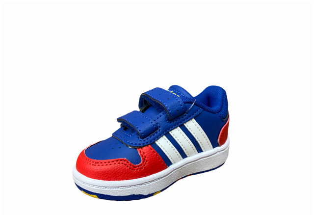 Adidas scarpa sneakers da infante Hoops 2.0CMF I FY9445 blu-rosso-bianco