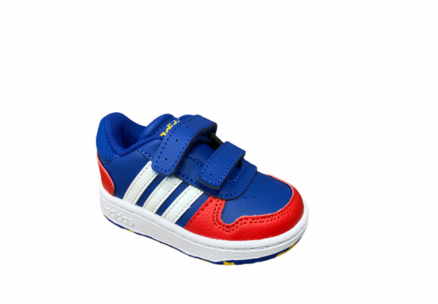 Adidas scarpa sneakers da infante Hoops 2.0CMF I FY9445 blu-rosso-bianco