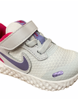 Nike scarpa da corsa da bambina Revolution 5 (TDV) BQ6573 018 football grey purple pulse