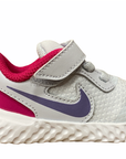 Nike scarpa da corsa da bambina Revolution 5 (TDV) BQ6573 018 football grey purple pulse