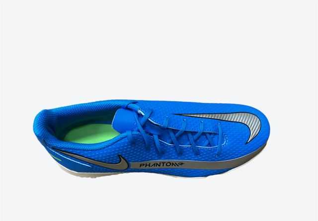 Nike scarpa da calcetto da uomo Phantom GT Club TF CK8469 400 blu-argento